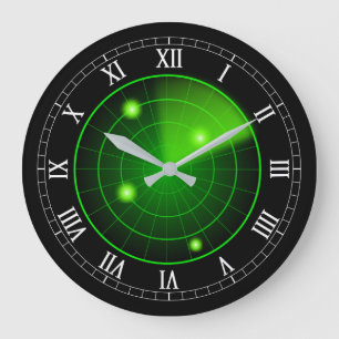 Radar Große Wanduhr