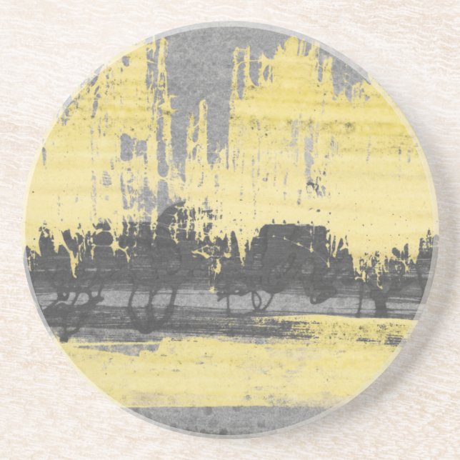 Radar II Sandstein Untersetzer (Vorne)