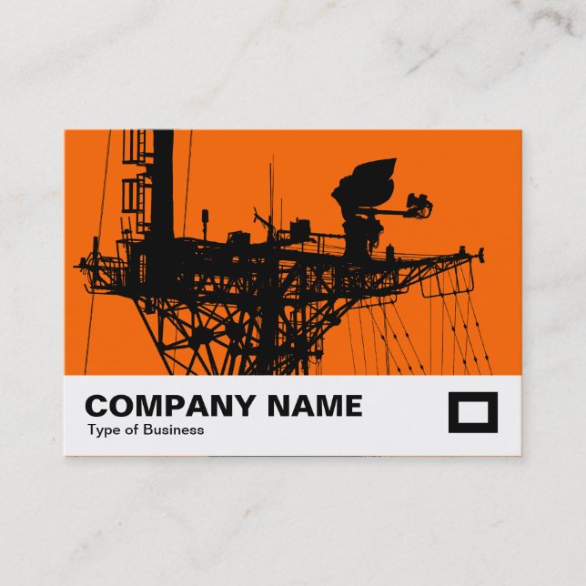 Radar Mast - Orange Visitenkarte (Vorderseite)