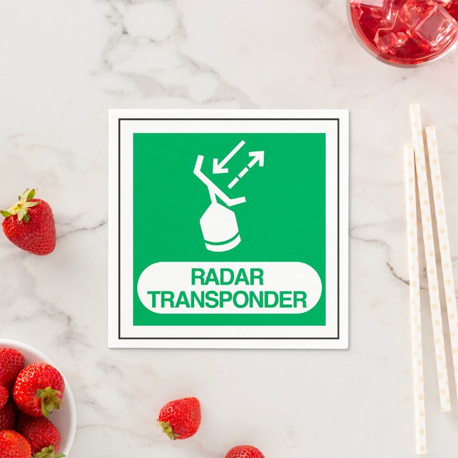 Radar Transponder Paper Napkins Serviette (Von Creator hochgeladen)