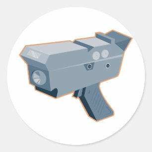 Radargerät für mobile Geschwindigkeits-Kamera Runder Aufkleber