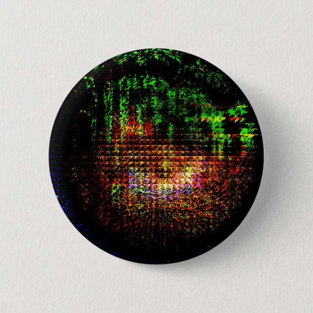 Radarkaleidoskopmuster Button (Vorderseite)