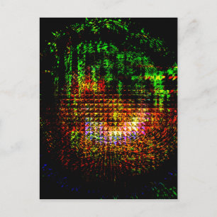 Radarkaleidoskopmuster Postkarte
