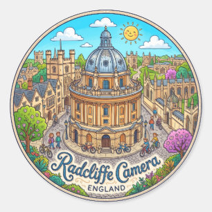 Radcliffe Camera England Runder Aufkleber