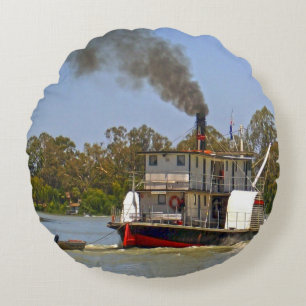 Raddampfer River Murray Australien, Rundes Kissen