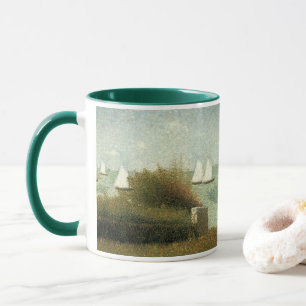 Rade de Grandcamp by Georges Seurat, Vintag Art Tasse