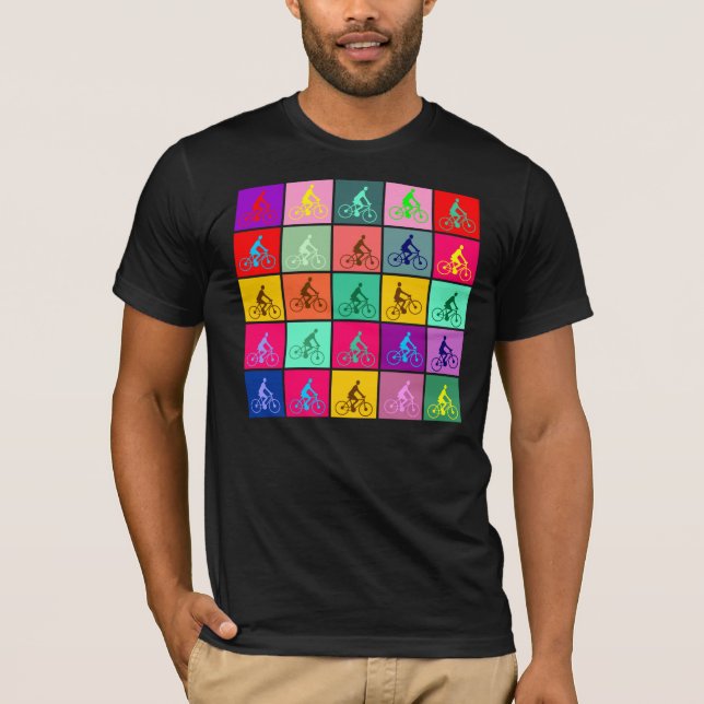 Radelnder Pop T-Shirt (Vorderseite)