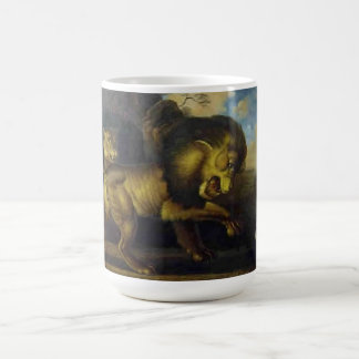 Raden Saleh® Kaffeetasse 'Löwen und Schlange'