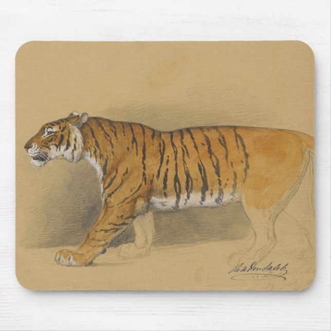 Raden Saleh® Mouse Pad 'Walking Javanese Tiger' Mousepad (Vorne)