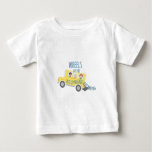 Räder auf Bus Baby T-shirt