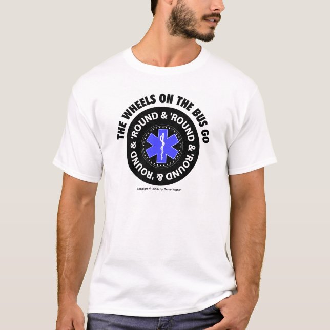 Räder auf dem Bus - ermüden Sie Shirt #2 (Vorderseite)