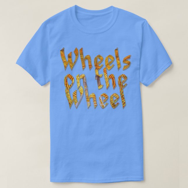 Räder auf dem Rad T-Shirt (Design vorne)