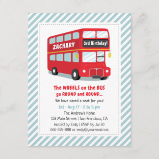 Räder auf den Party Einladungen des Kindergeburtst