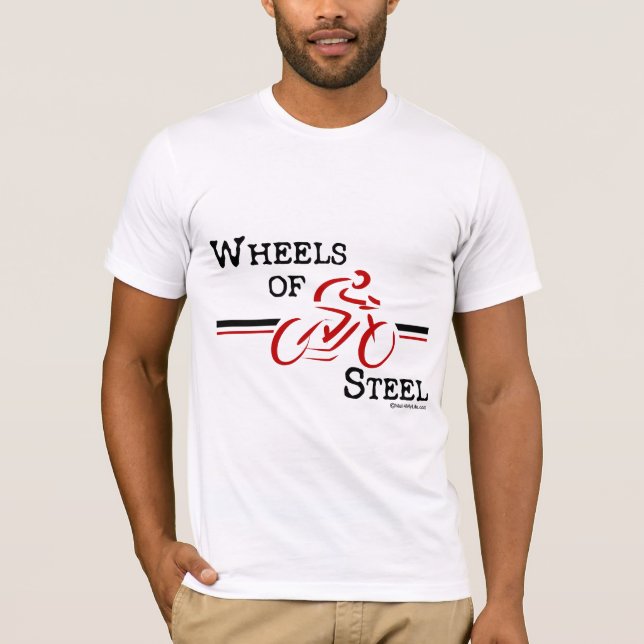 Räder aus Stahl T-Shirt (Vorderseite)