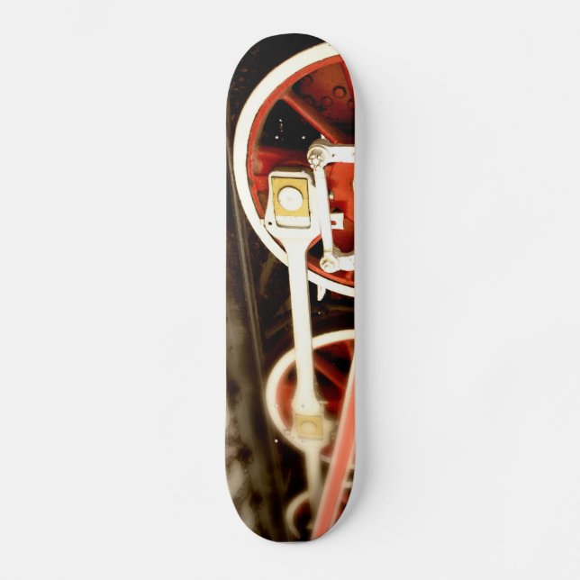 Räder der Dampflokomotive Skateboard (Vorderseite)