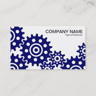 Räder der Industrie - DP Navy Blue und White Visitenkarte