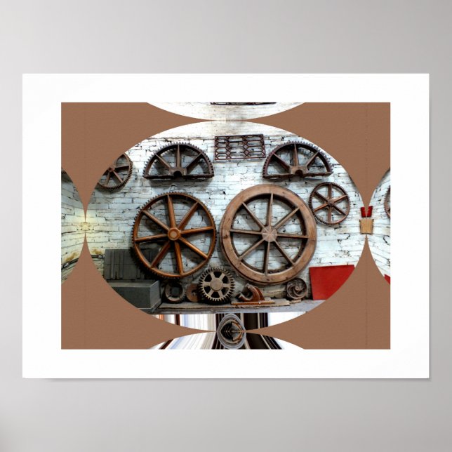 Räder der Industrie Poster (Vorne)