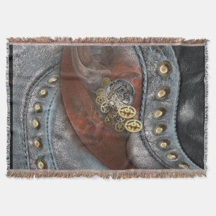 Räder der Zeit auf Leder Decke