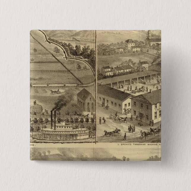 Räder Eisen- und Nagelmühlen Button (Vorderseite)