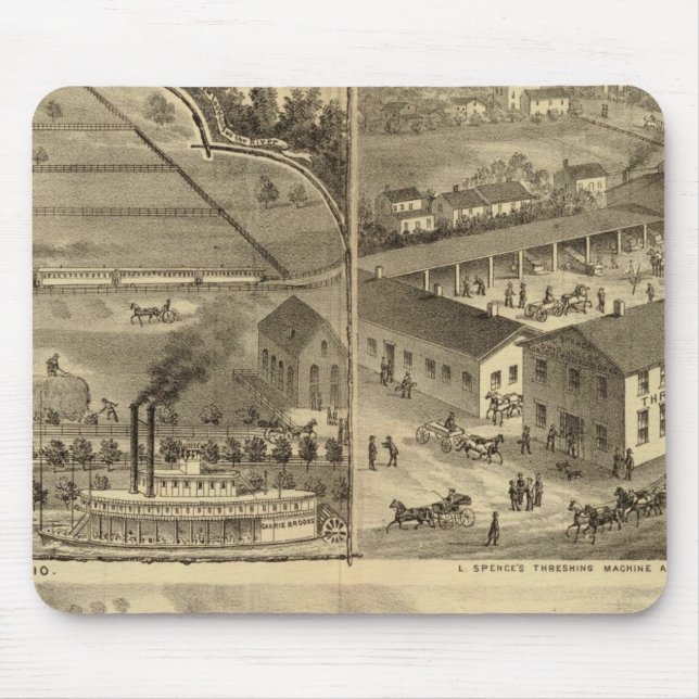Räder Eisen- und Nagelmühlen Mousepad (Vorne)