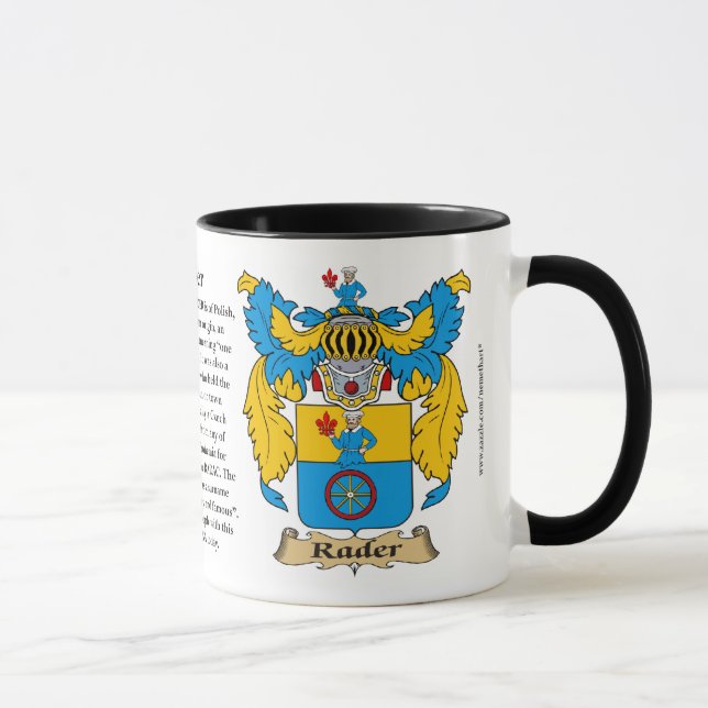 Rader Familien-Wappen Tasse (Rechts)