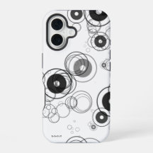 Räder in Rädern Schwarz-Weiß-iPhone-Gehäuse