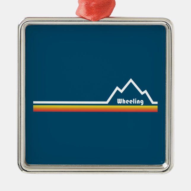 Rädern, West Virginia Ornament Aus Metall (Vorne)