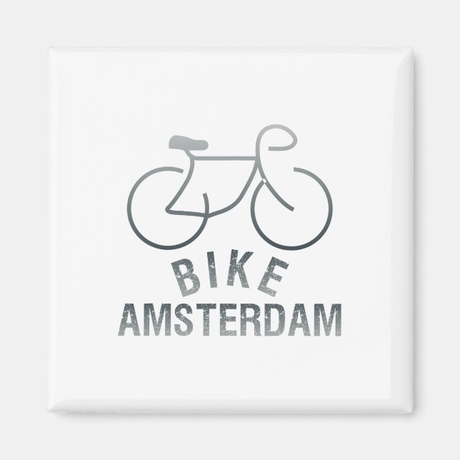 Radfahren Amsterdam Niederlande Grafik _1 Magnet (Vorne)
