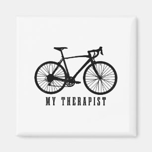 Radfahren auf meinem Therast lustigen Rennrad Magnet