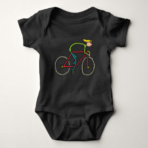 Radfahren Baby Strampler