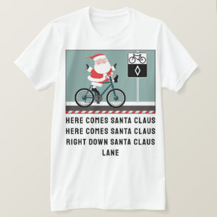 Radfahren Fahrrad Weihnachts-T-Shirt T-Shirt