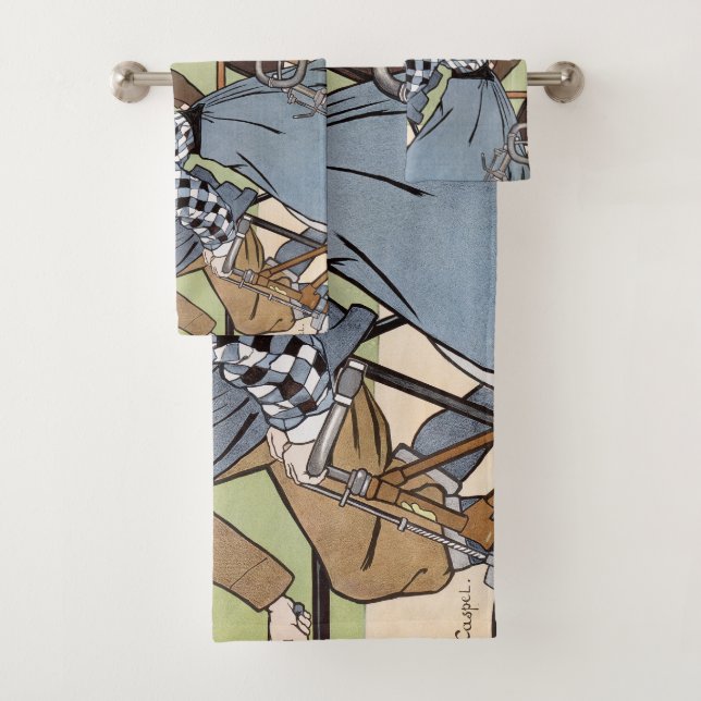 Radfahren, Fahrräder, Van Caspel Badhandtuch Set (Insitu)