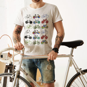 Radfahren :) Fahrradfahren I - farbenfrohe Bikes T-Shirt