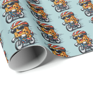 Radfahren Frühstücksbar Geschenkpapier