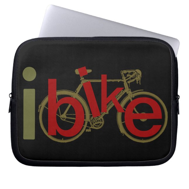 Radfahren ~ Ibike Laptopschutzhülle (Vorderseite)