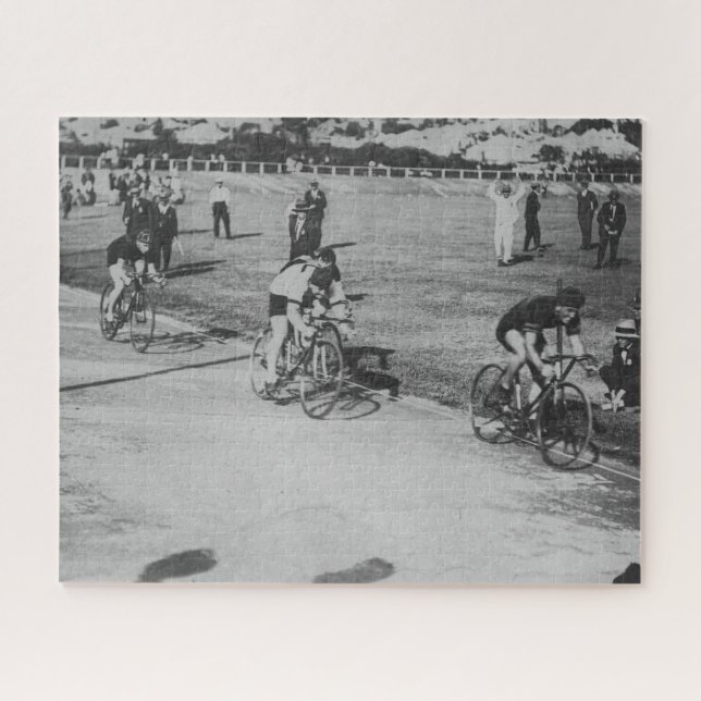 Radfahren im Velodrome Circuit Brisbane 1923 Puzzle (Horizontal)
