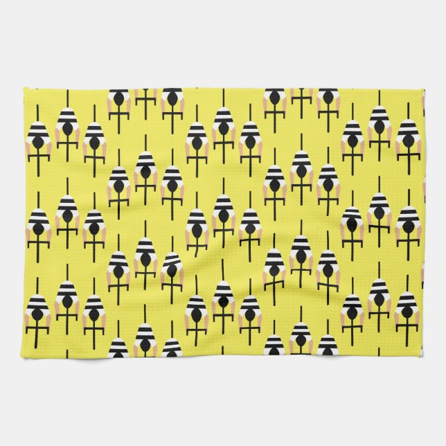 Radfahren in Australien Geschirrtuch (Horizontal)