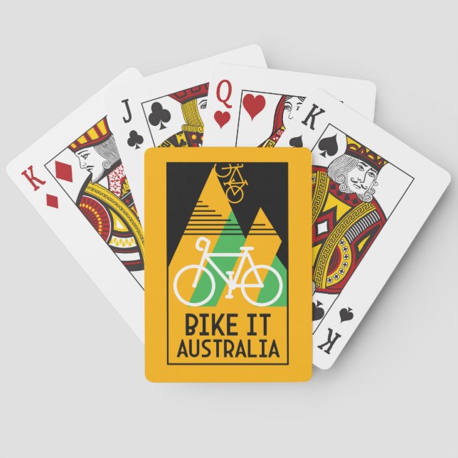Radfahren in Australien Spielkarten (Rückseite)
