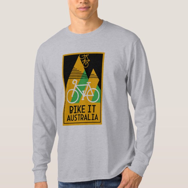 Radfahren in Australien T-Shirt (Vorderseite)