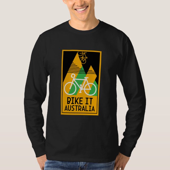 Radfahren in Australien T-Shirt (Vorderseite)