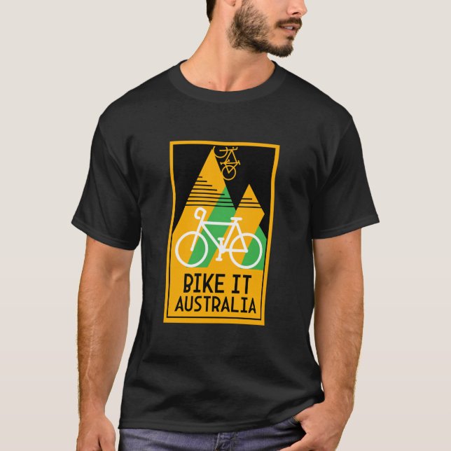 Radfahren in Australien T-Shirt (Vorderseite)