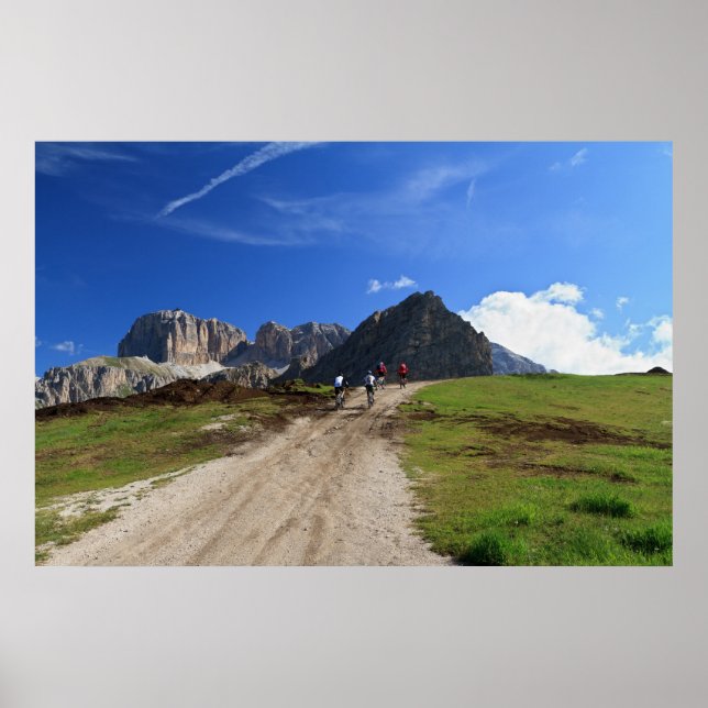 Radfahren in den Dolomiten Poster (Vorne)