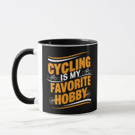 Radfahren ist mein Lieblingshobby, sportliche Tass Tasse