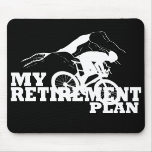 Radfahren ist mein Rentenplan Mousepad
