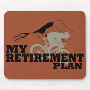 Radfahren ist mein Rentenplan Mousepad