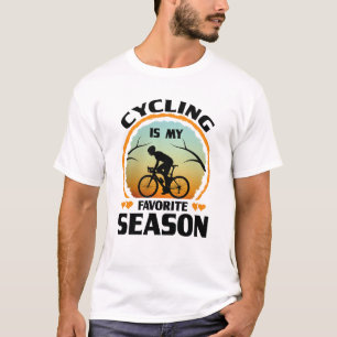 Radfahren ist meine Lieblingsjahreszeit Lustige Su T-Shirt