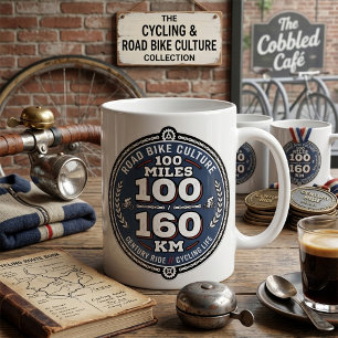Radfahren Jahrhundert Fahrt 100 Meilen 160 KM Kaffeetasse