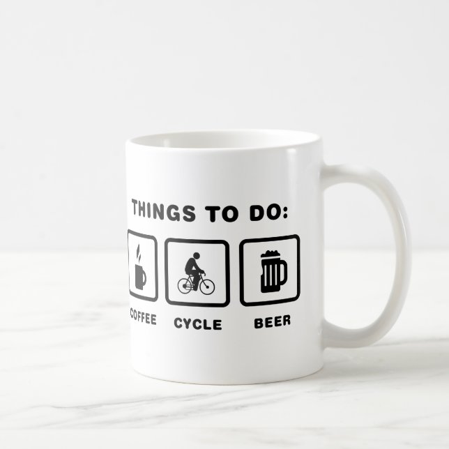 Radfahren Kaffeetasse (Rechts)