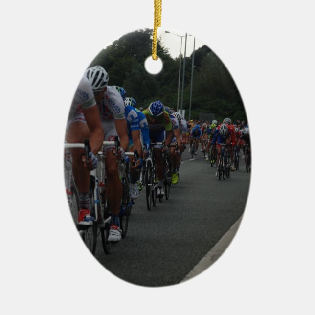 Radfahren Keramik Ornament (Vorne)