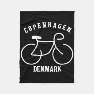 Radfahren Kopenhagen Dänemark Grafik Fleecedecke